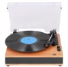 Trevi VT 1025BT lemezjátszó vezeték nélküli rendszerrel, 33/45/78 RPM, fa burkolat, beépített hangszórók