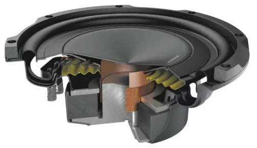 Audison APS 10 ASK aktív autós mélyláda szett 10" subwooferrel, erősítővel és HRC AP távirányítóval egyedi beépítéshez
