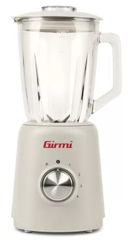 Girmi FR93 turmixgép 1.5 literes üvegkancsóval, 1000W, jégaprító acél pengékkel, 4 sebességfokozat, Incanto sorozat