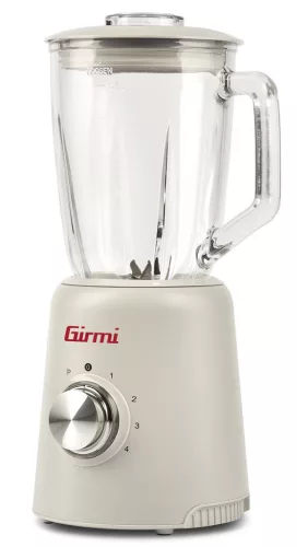 Girmi FR93 turmixgép 1.5 literes üvegkancsóval, 1000W, jégaprító acél pengékkel, 4 sebességfokozat, Incanto sorozat