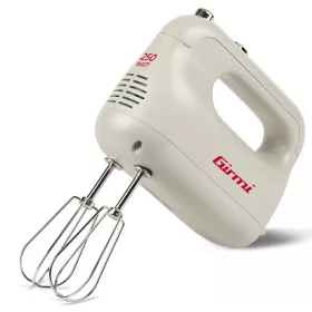   Girmi SB43 kézi mixer 250W, 5 sebesség, ergonomikus fogantyú, rozsdamentes acél habverők és dagasztók, Incanto sorozat