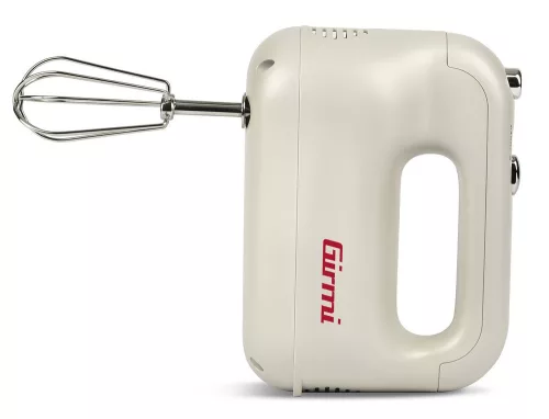 Girmi SB43 kézi mixer 250W, 5 sebesség, ergonomikus fogantyú, rozsdamentes acél habverők és dagasztók, Incanto sorozat