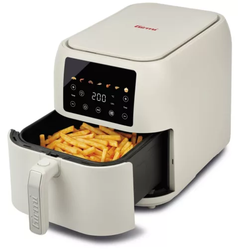 Girmi FG92 forrólevegős sütő 8 literes, digitális kijelzővel, 7 programmal, 1700W, homok-bész színben, Incanto sorozat