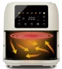 Girmi FG92 forrólevegős sütő 8 literes, digitális kijelzővel, 7 programmal, 1700W, homok-bész színben, Incanto sorozat