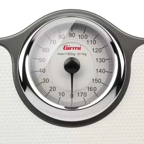Girmi BP56 mechanikus személymérleg 180 kg kapacitással, csúszásgátló felülettel, nagy számlappal