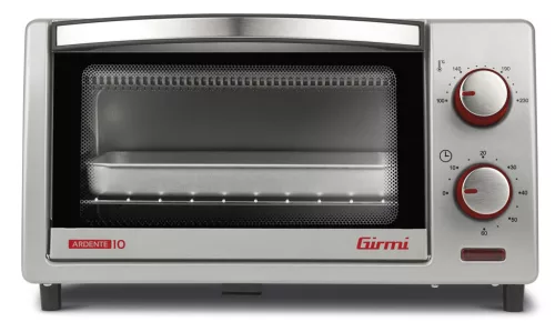 Girmi FE10 Ardente 10 asztali elektromos sütő 10 literes, ezüst, kvarc fűtőszál, 100–230°C, időzítő, dupla üveg