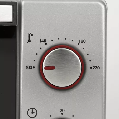 Girmi FE10 Ardente 10 asztali elektromos sütő 10 literes, ezüst, kvarc fűtőszál, 100–230°C, időzítő, dupla üveg