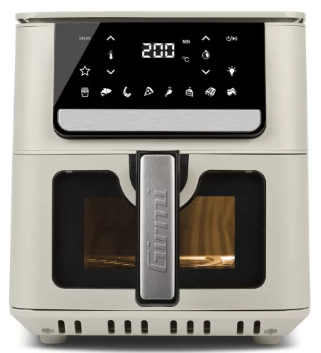 Girmi FG84 Ecofrit Crisp forró levegős sütő 6.5 literes, digitális kijelzővel, 8 programmal, Girmi Incanto sorozat