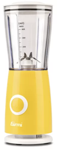 Girmi FR03 kompakt turmixgép 400 ml 170 W sárga színben, egyadagos használatra