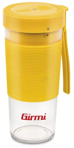 Girmi FR11 hordozható turmixgép 450 ml Tritan pohárral, USB-s töltéssel, sárga – akkumulátoros, BPA-mentes