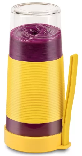 Girmi FR11 hordozható turmixgép 450 ml Tritan pohárral, USB-s töltéssel, sárga – akkumulátoros, BPA-mentes