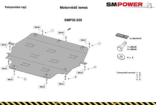 Opel Vivaro, 2019- Motorvédő lemez - SMP30.035