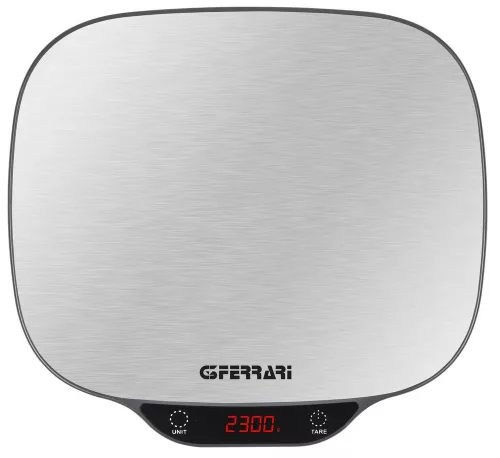 G3 Ferrari G20096 digitális konyhai mérleg 15 kg kapacitással, inox felülettel