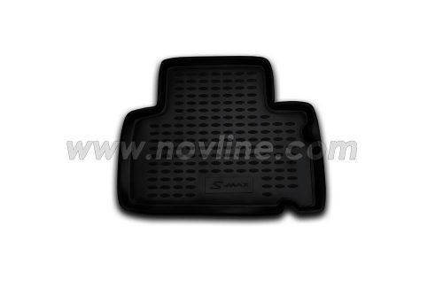 Ford S-Max 2006-2015 (ovális rögzítés, rögzítési távolság 25,5cm) Novline méretpontos gumiszőnyeg szett