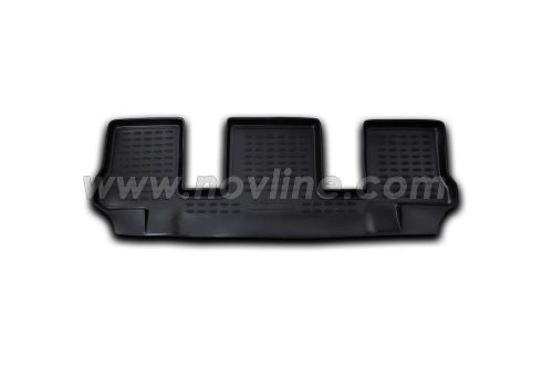 Ford Galaxy 2006-2015 (7 személyes, kerek rögzítési pontok) Novline méretpontos gumiszőnyeg szett