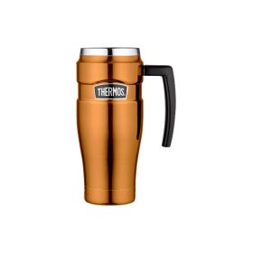   Thermos Style csöpögésmentes termobögre fogóval -  rézszinű - 470ml