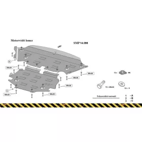   Mercedes E-Classe W212 4x4 2009-2016 - Motorvédő lemez - SMP14.098