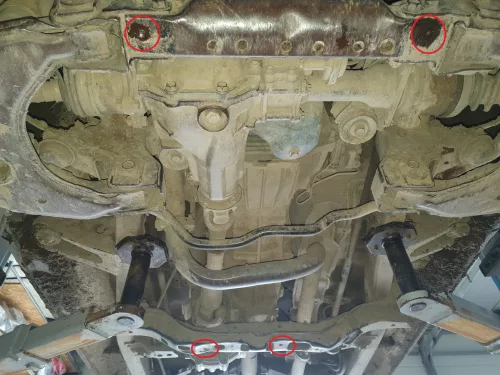Toyota Hilux I ,2001 - 2006 - Váltó- és Differenciálmű védő lemez - SMP00.216