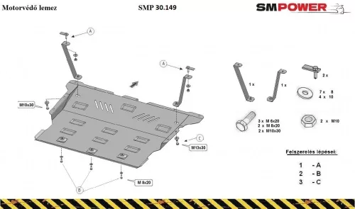 Seat Ibiza, 2017- Motorvédő lemez - SMP30.149