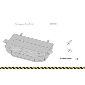   Toyota Land Cruiser J90 - (1995-2002) - Üzemanyagtartály védőlemez - SMP99.183