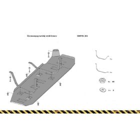   Volkswagen Amarok 2010 - Üzemanyagtartály védőlemez - SMP99.301