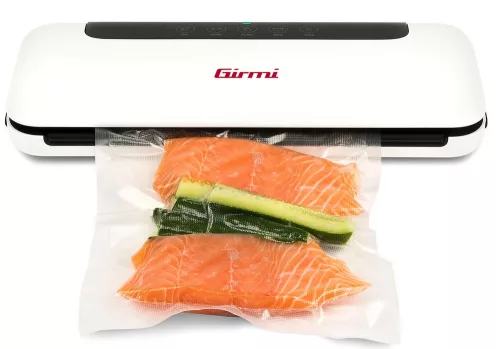 Girmi VT52 vákuumfóliázó gép 700 mBar nyomással, 28.5 cm-es fóliaszélességgel, 5 db tasakkal
