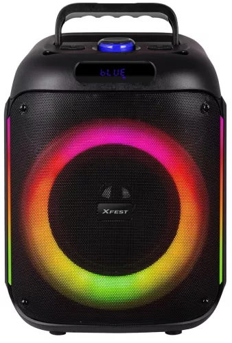 Trevi XF 215KB hordozható Bluetooth hangfal 60W, USB, Micro SD, TWS, Disco Light, akkumulátoros
