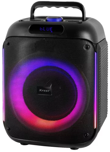 Trevi XF 215KB hordozható Bluetooth hangfal 60W, USB, Micro SD, TWS, Disco Light, akkumulátoros