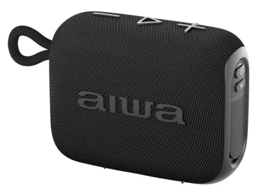 Aiwa BS-210BK Bluetooth hangszóró 6W, TWS, IPX6 vízálló, USB MP3 lejátszás, fekete színben