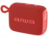 Aiwa BS-210RD Bluetooth hangszóró 6W TWS funkcióval, IPX6, USB MP3, piros, hordozható