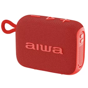   Aiwa BS-210RD Bluetooth hangszóró 6W TWS funkcióval, IPX6, USB MP3, piros, hordozható