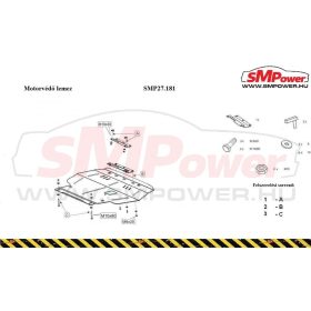   Volkswagen Passat diesel 1988-1997 - Motorvédő lemez - SMP27.181