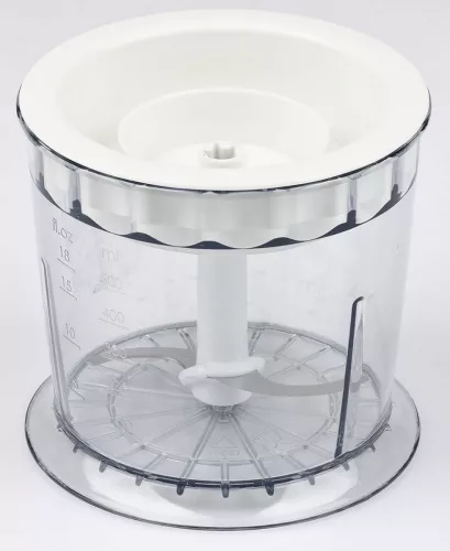 Girmi TR01 fehér-piros aprító 350 W, 500 ml tartály, rozsdamentes acél penge, biztonsági zár