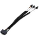 Audison CN MX EXTSR autóhifi adapter kábel Audison SR erősítőhöz, 20 cm, Plug & Play, Molex csatlakozóval