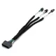 Hertz CN MX EXTHZ adapter kábel Hertz erősítőhöz, 20 cm, Plug & Play, Molex csatlakozóval