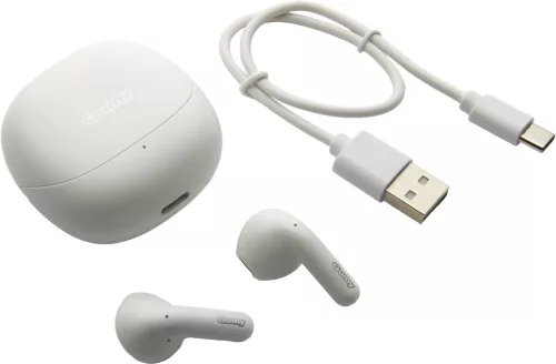 JVC HA-B10TW True Wireless Bluetooth fülhallgató 13 mm meghajtóval, IPX4, USB-C, Coconut White, kókusz fehér szín