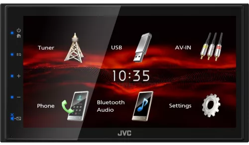 JVC KW-M180BT autós multimédia 6,8" kapacitív érintőkijelzővel, USB Android tükrözéssel