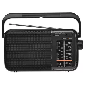   Aiwa R-290BK hordozható rádió FM/AM analóg hangolóval, hangolásjelzővel, 3.5 mm jackkel, fekete színben