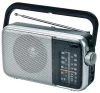 Aiwa R-290SL hordozható FM/AM rádió analóg hangolóval, hangolásjelzővel, AC/DC tápellátással, ezüst színben