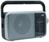 Aiwa R-290SL hordozható FM/AM rádió analóg hangolóval, hangolásjelzővel, AC/DC tápellátással, ezüst színben