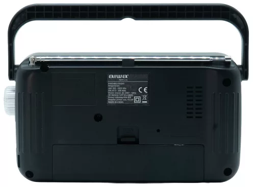 Aiwa R-290SL hordozható FM/AM rádió analóg hangolóval, hangolásjelzővel, AC/DC tápellátással, ezüst színben