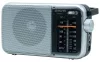 Aiwa R-290SL hordozható FM/AM rádió analóg hangolóval, hangolásjelzővel, AC/DC tápellátással, ezüst színben