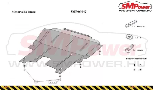 Dacia Sandero, 2012-202 - Motorvédő lemez - SMP06.042K