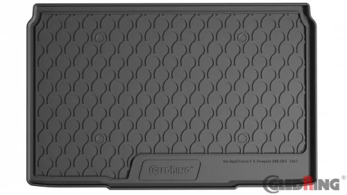 Peugeot 208 2019- Gledring méretpontos csomagtértálca