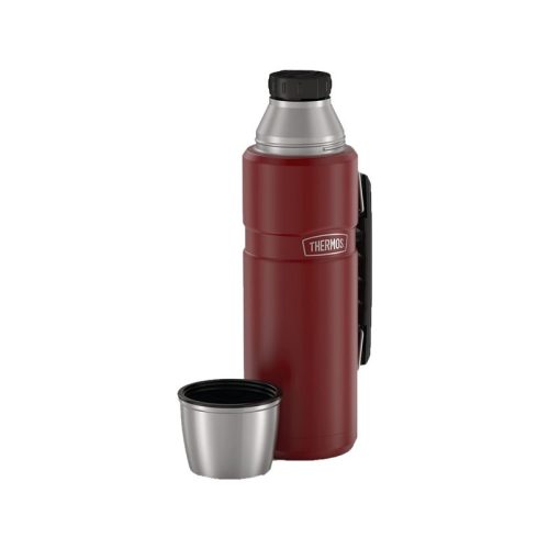 Thermos Style termosz italokra, fogóval - rustic red - 1,2l