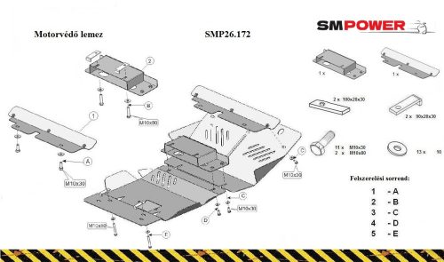 Lexus GX, 2002 - 2009 - Motorvédő lemez - SMP26.172