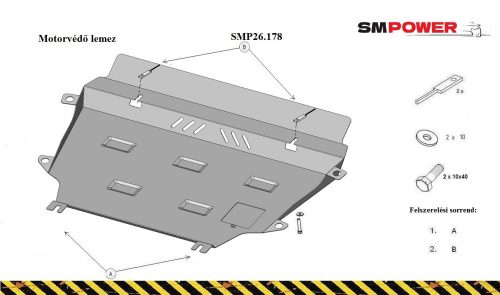 Lexus NX, 2014- Motorvédő lemez - SMP26.178