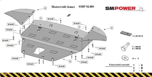 Hyundai Tucson 2021-  - Motorvédő lemez - SMP10.091