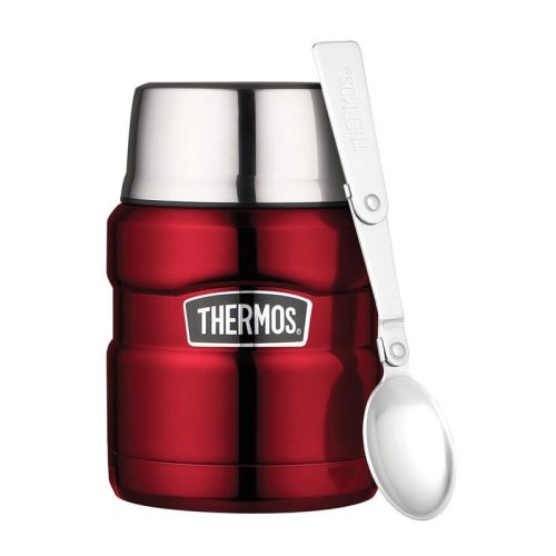 Thermos Style termosz ételre bögrével - piros - 470ml