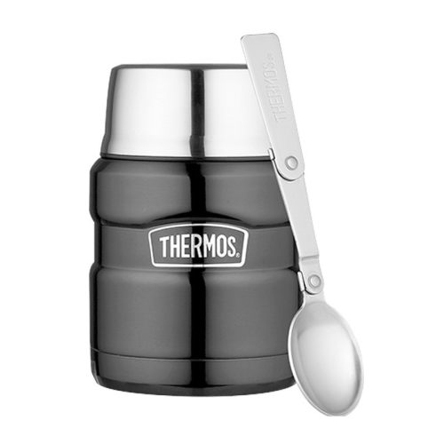 Thermos Style termosz ételre bögrével - fémszürke - 470ml